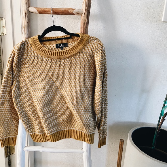 Lulus Sweaters - Lulu’s Mustard Yellow Sweater